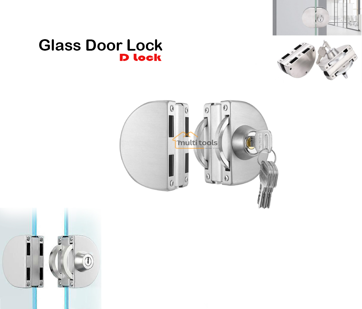 Glass Door Lock D Lock